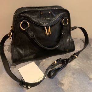 Marc Jacobs Black Crossbody Satchel Handbag Bag